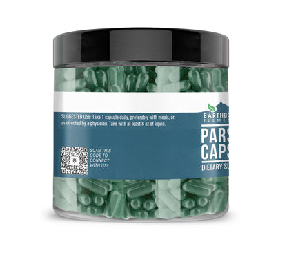 Earthborn Elements Parsley 200 Capsules – Pure & Undiluted, No Additives