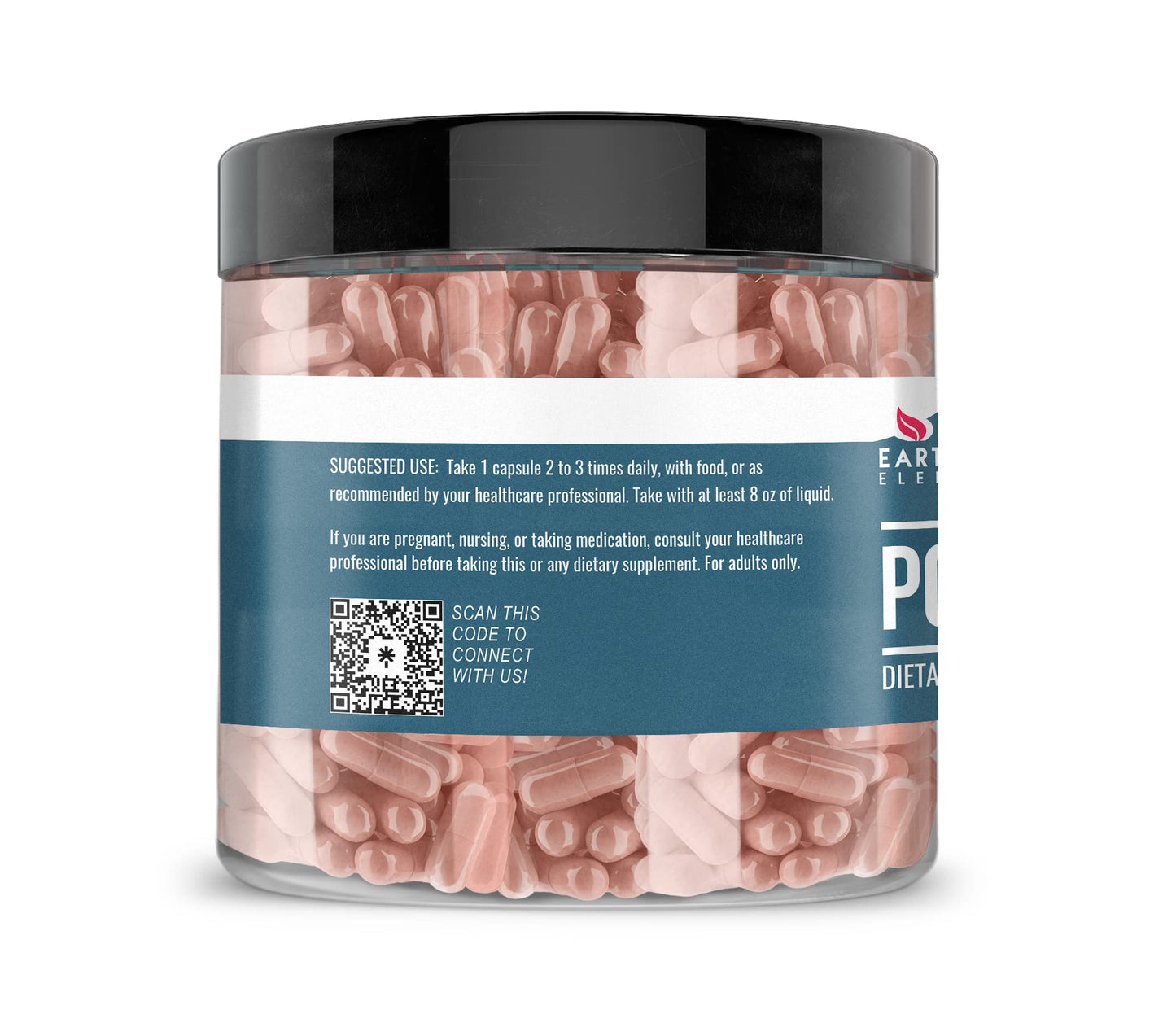 Earthborn Elements Pomegranate 200 Capsules - Pure & Undiluted, No Additives