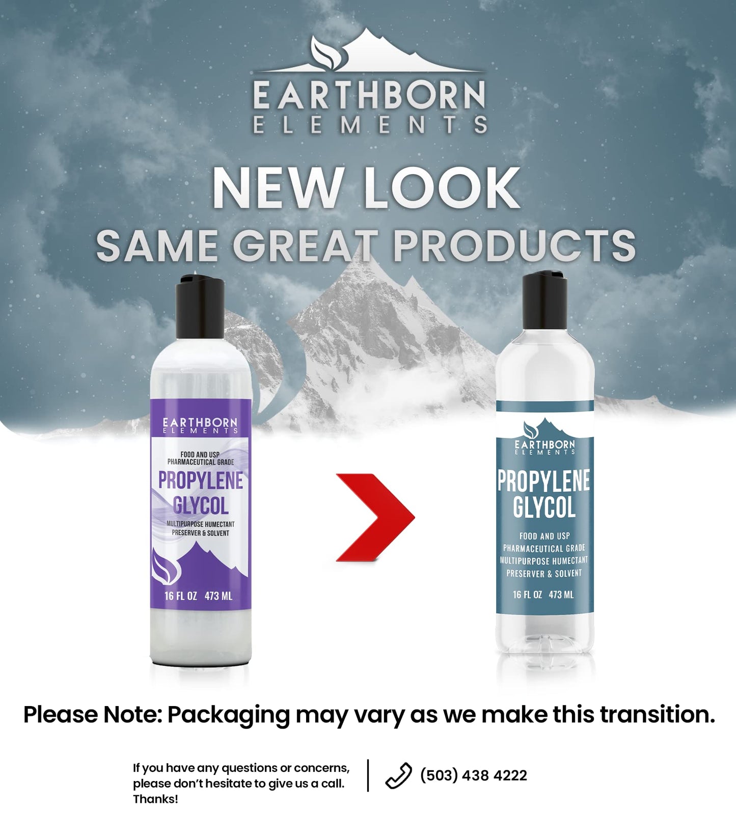 Earthborn Elements Propylene Glycol 16 oz – Pure & Undiluted, No Additives