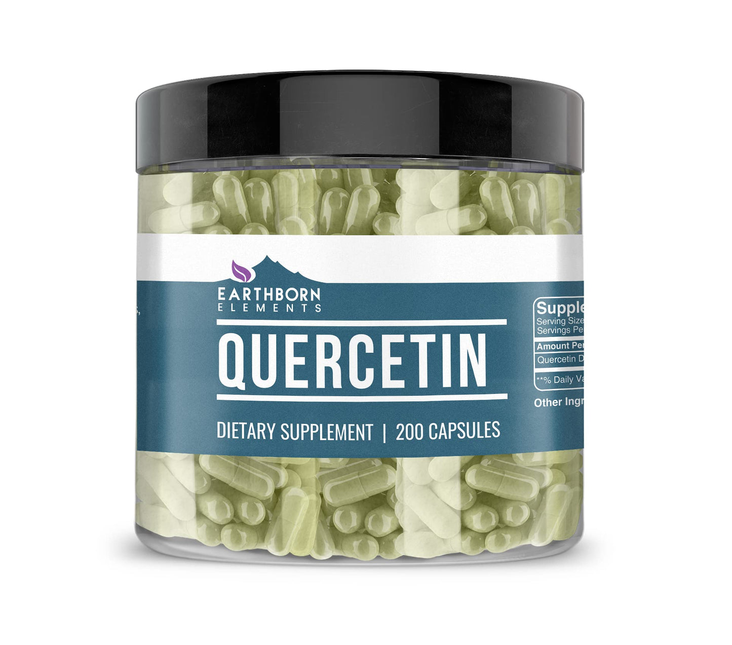 Earthborn Elements Quercetin – 200 Capsules | Bioflavonoid, Non-GMO & Gluten-Free