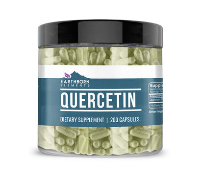 Earthborn Elements Quercetin – 200 Capsules | Bioflavonoid, Non-GMO & Gluten-Free