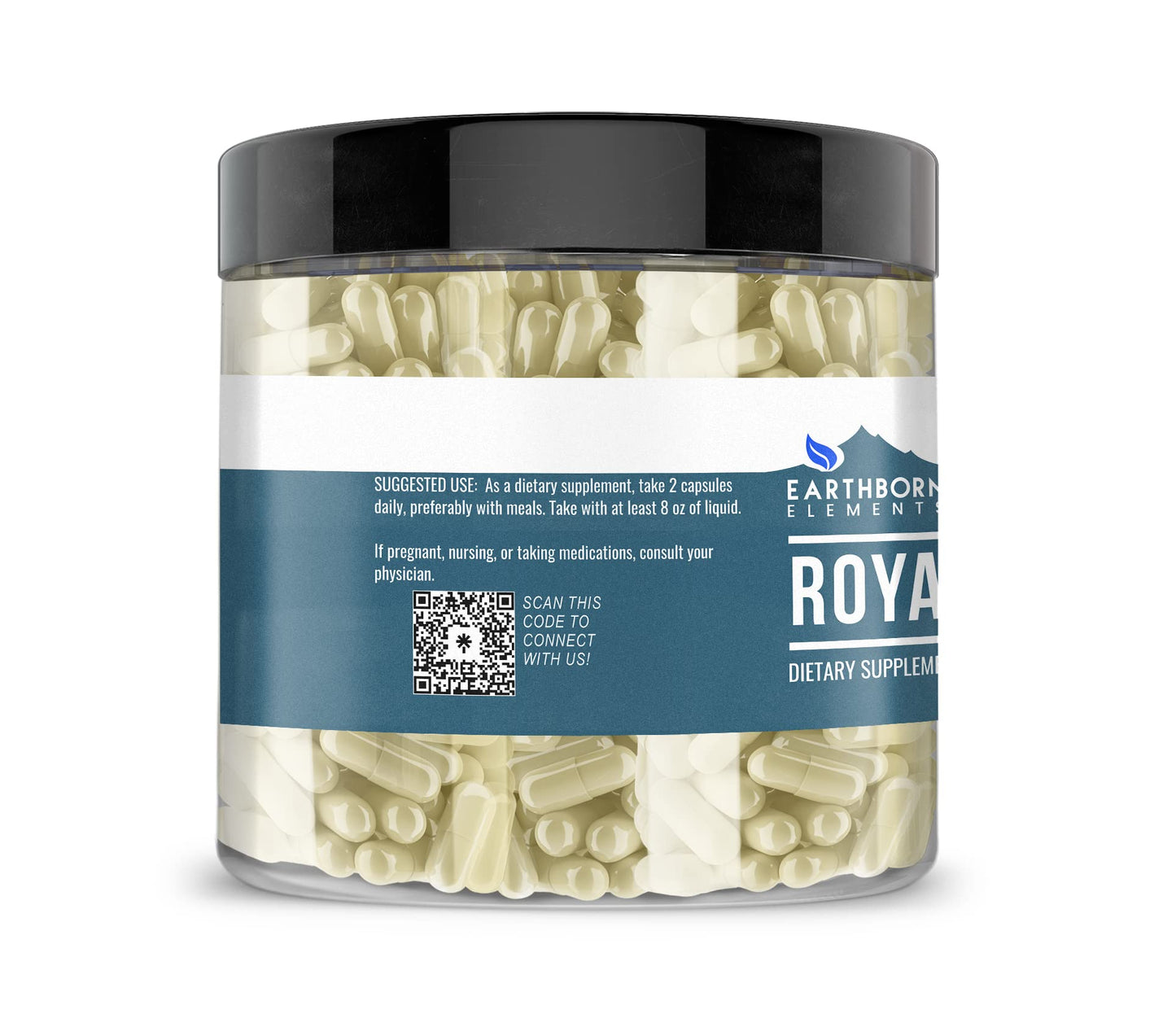 Earthborn Elements Royal Jelly 200 Capsules | Pure & Undiluted, No Additives