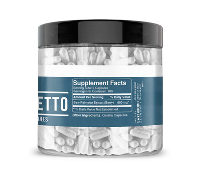 Earthborn Elements Saw Palmetto 200 Capsules | Pure & Undiluted, No Additives