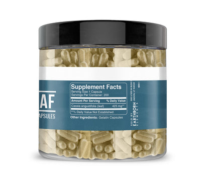 Earthborn Elements Senna Leaf Extract 200 Capsules | Pure & Undiluted