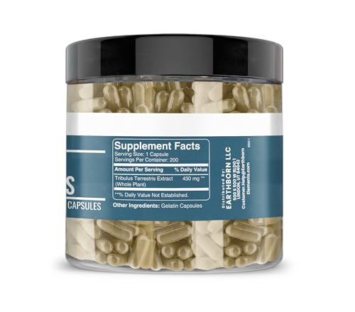 Earthborn Elements Tribulus Terrestris 200 Capsules – Pure & Undiluted