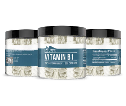 Earthborn Elements Vitamin B1 – Thiamine Mononitrate, Pure & Undiluted