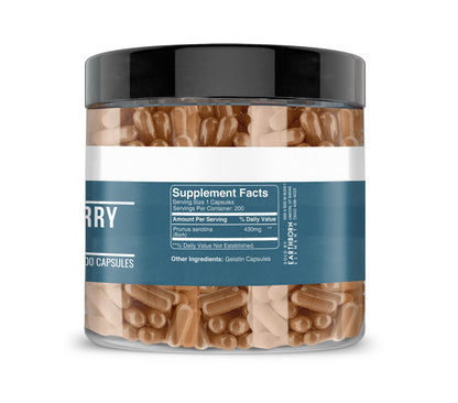 Earthborn Elements Wild Cherry Bark 200 Capsules - Pure & Undiluted