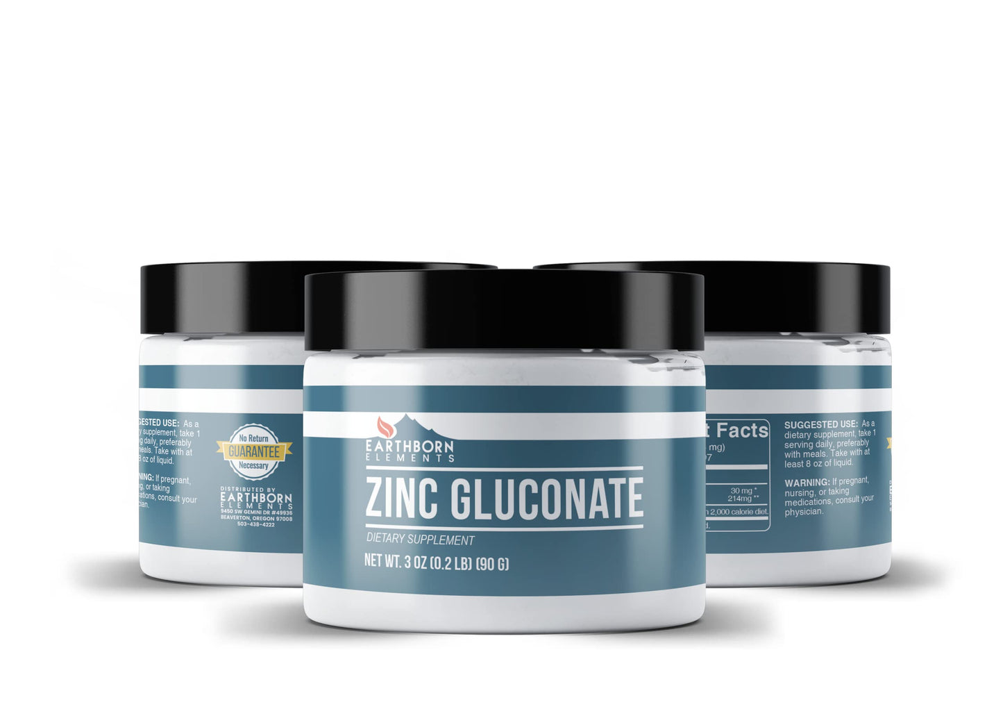 Earthborn Elements Zinc Gluconate 3 oz – Always Pure, No Fillers or Additives