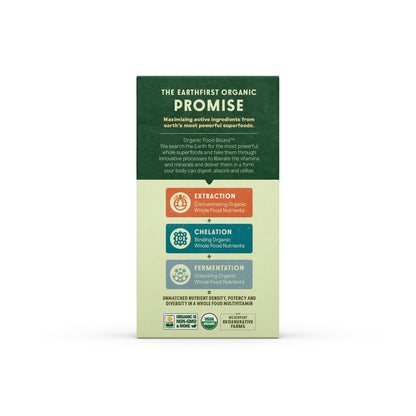 EarthFirst Organic Men's Multivitamin - Whole-Food, Once Daily, 19 Vitamins - 30 Count