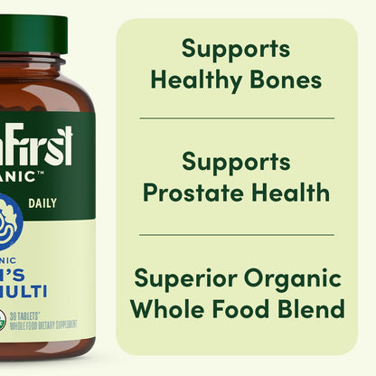 EarthFirst Organic Once Daily Multivitamin for Men 50+ - 60 Count
