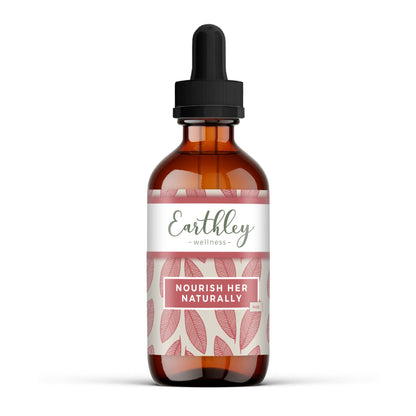 Earthley Nourish Her Naturally – Liquid Botanical Multivitamin for Women (4oz) | Energy & Gut Health