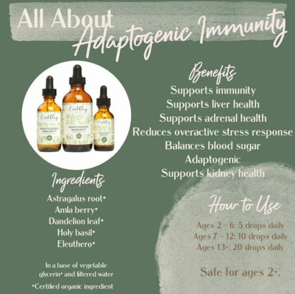 Earthley Wellness Adaptogenic Immunity – Immune Support, 2oz