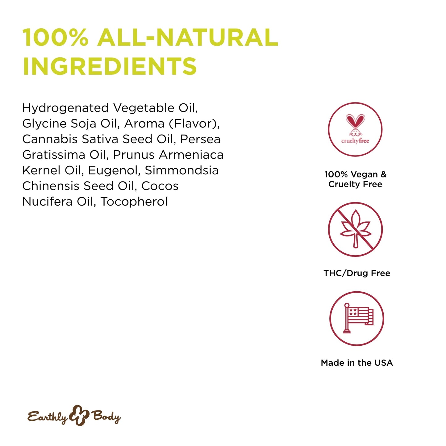 Earthly Body Edible Massage Candle – Cherry, 4 oz | 3-in-1 Candle, Oil & Moisturizer