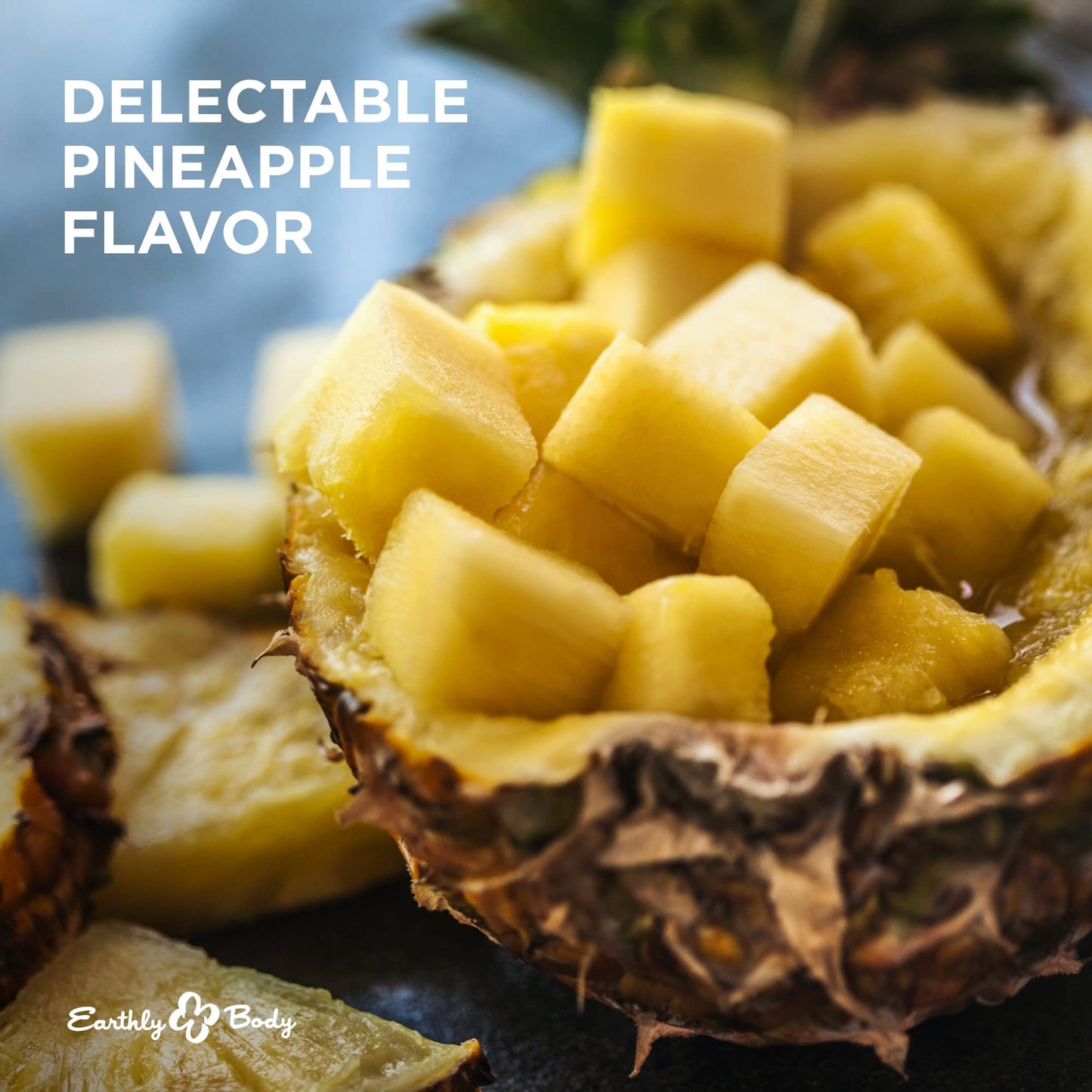 Earthly Body Edible Massage Candle Pineapple - 4 oz | 3-in-1 Candle