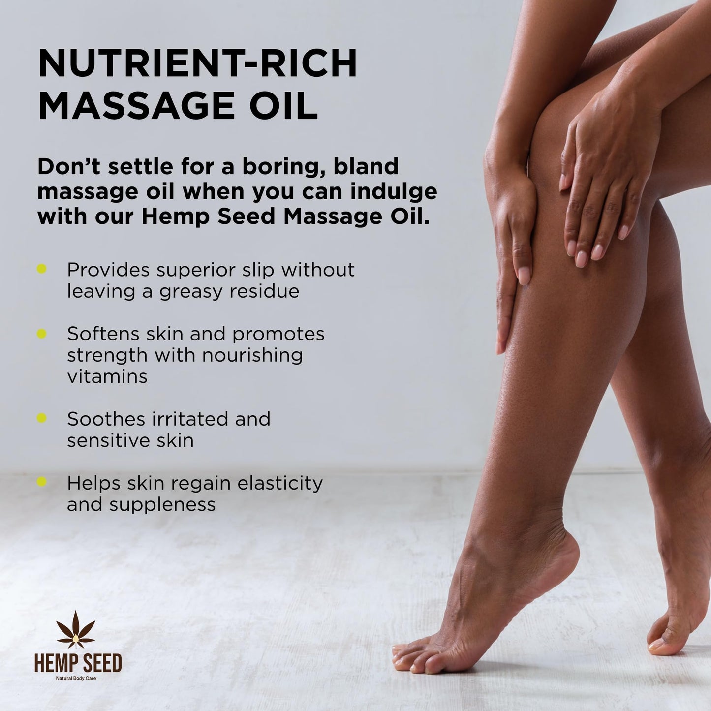 Earthly Body Hemp Seed Massage & Body Oil – Guavalava, 8 Fl Oz