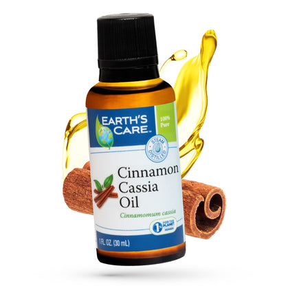 Earth's Care Cinnamon Cassia Oil - 100% Pure Essential Oil for Diffuser - 1 Fl oz