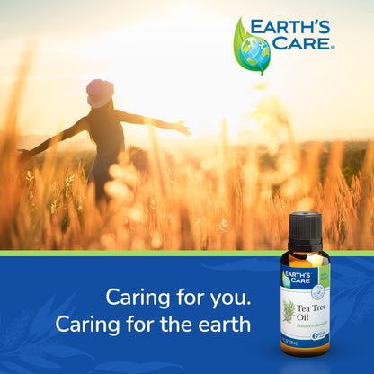 Earth’s Care Tea Tree Oil – 100% Pure Australian Steam-Distilled Essential Oil for Aromatherapy
