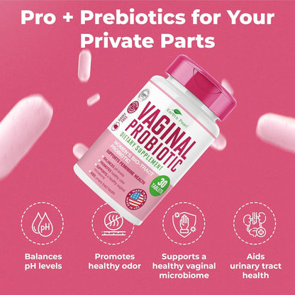 Earth's Pearl Vaginal Probiotics for Women - BIO-Tract Delivery, 3 Billion CFU, 1 Tablet/Day