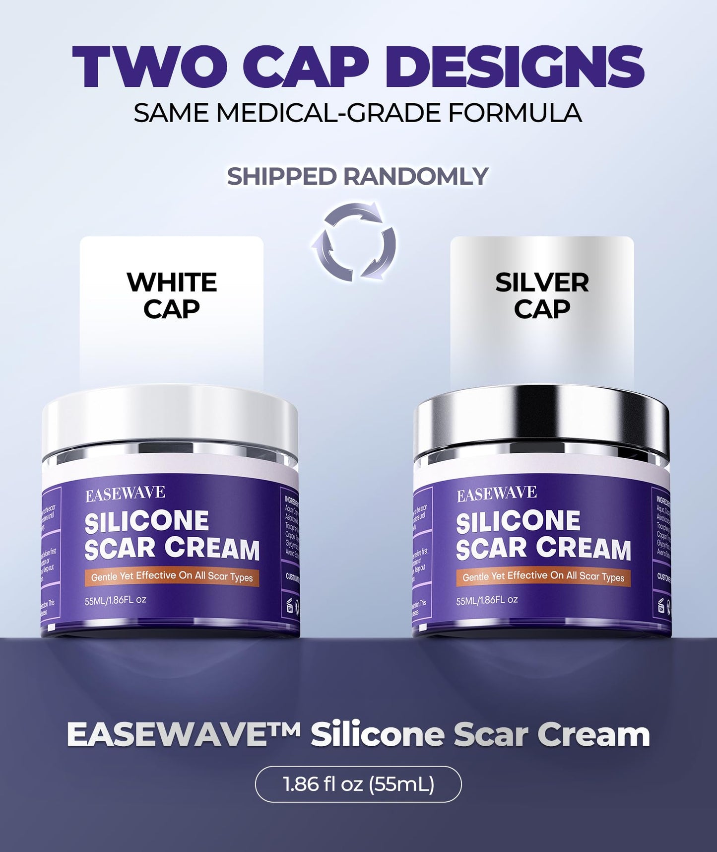 EASEWAVE Silicone Scar Cream – 6.7% Active, Visible in 2 Weeks (55ML)