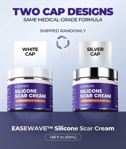 EASEWAVE Silicone Scar Cream – 6.7% Active, Visible in 2 Weeks (55ML)