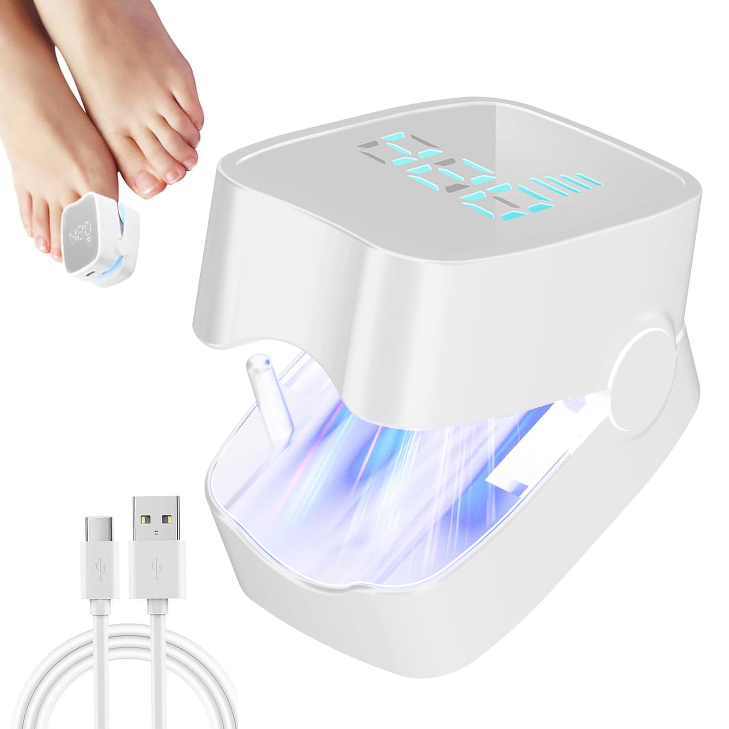 easheal Nail Fungus Laser Treatment – Home LED Nail Therapy for Thick Toenails