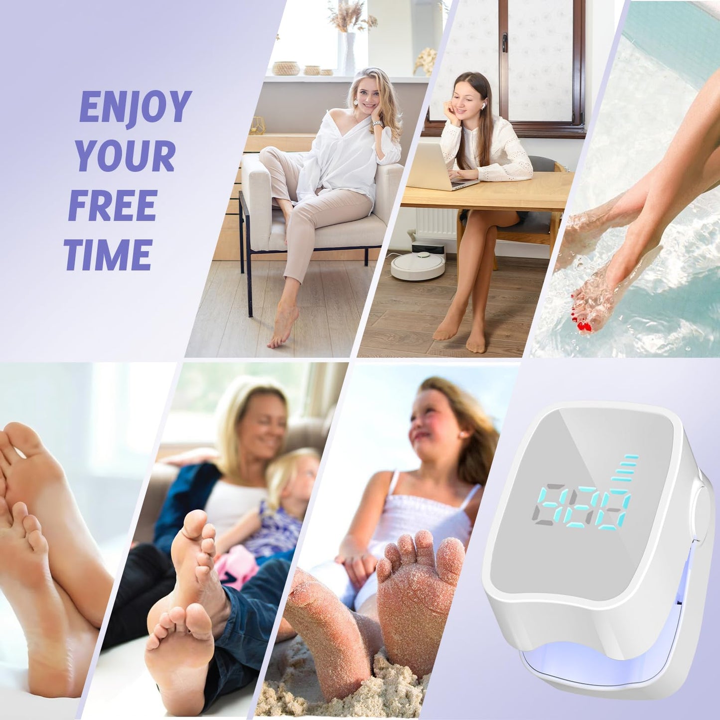 easheal Nail Fungus Laser Treatment – Home LED Nail Therapy for Thick Toenails