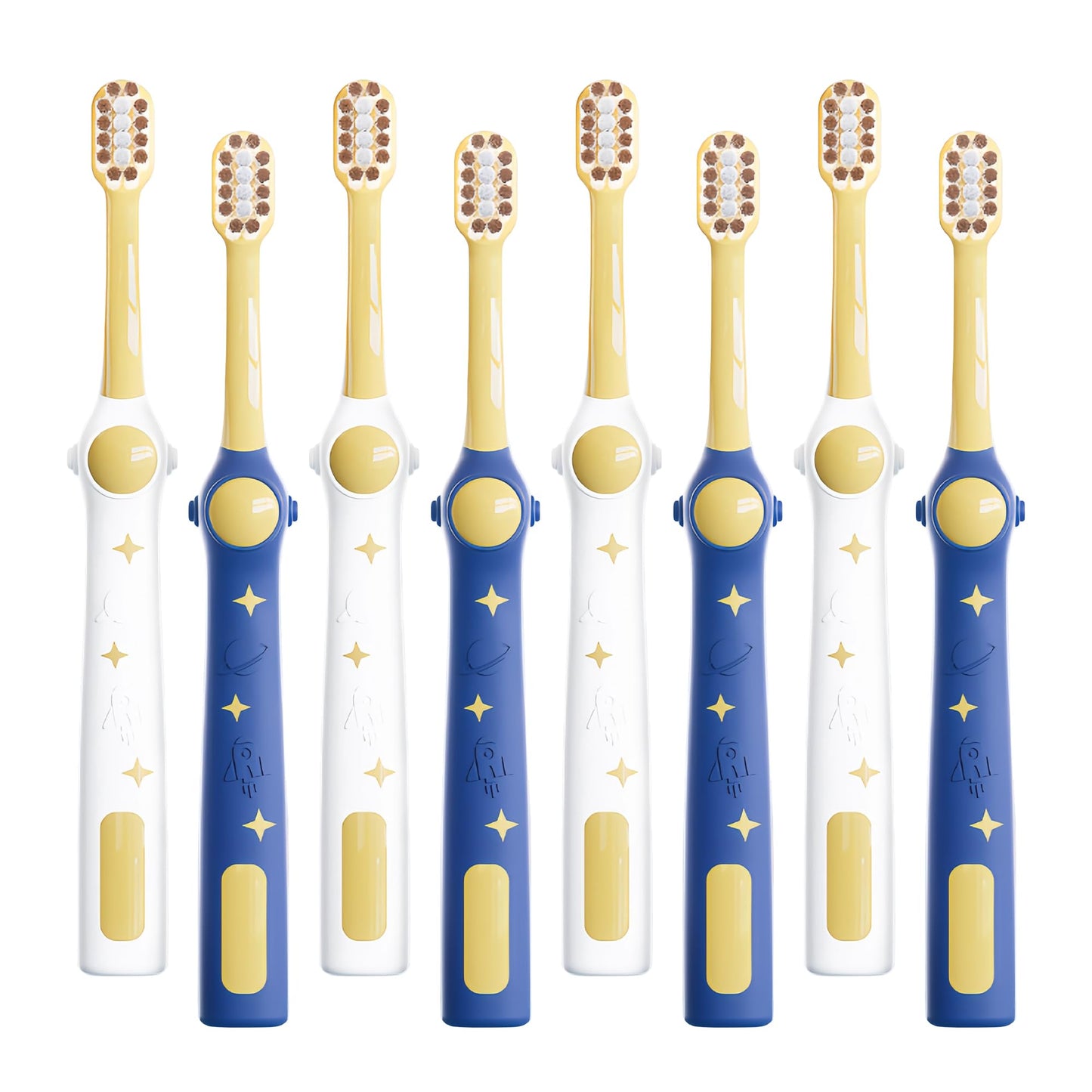 EASICUTI Extra Soft Toddler Toothbrushes 8 Pack - Space Theme Kids Toothbrushes for Ages 2-12 | Baby Toothbrush 12 Months+