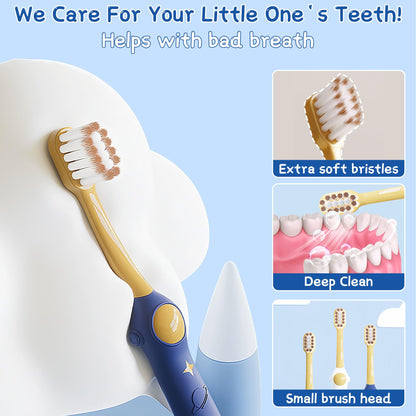EASICUTI Extra Soft Toddler Toothbrushes 8 Pack - Space Theme Kids Toothbrushes for Ages 2-12 | Baby Toothbrush 12 Months+