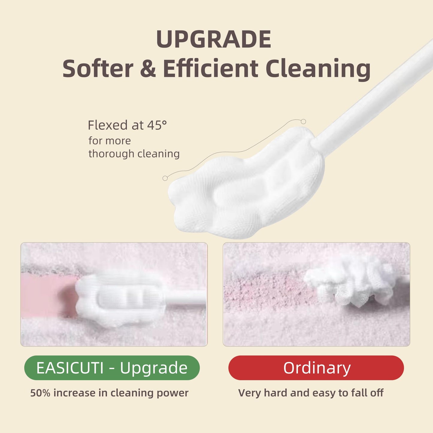 EASICUTI Upgrade Baby Tongue Cleaner – 52Pcs Newborn Toothbrush Set for 0-36M+