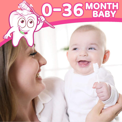 EASICUTI Baby Tongue Cleaner – 42Pcs Disposable Infant Toothbrush + Free 1 Finger Brush (0-36 Months)