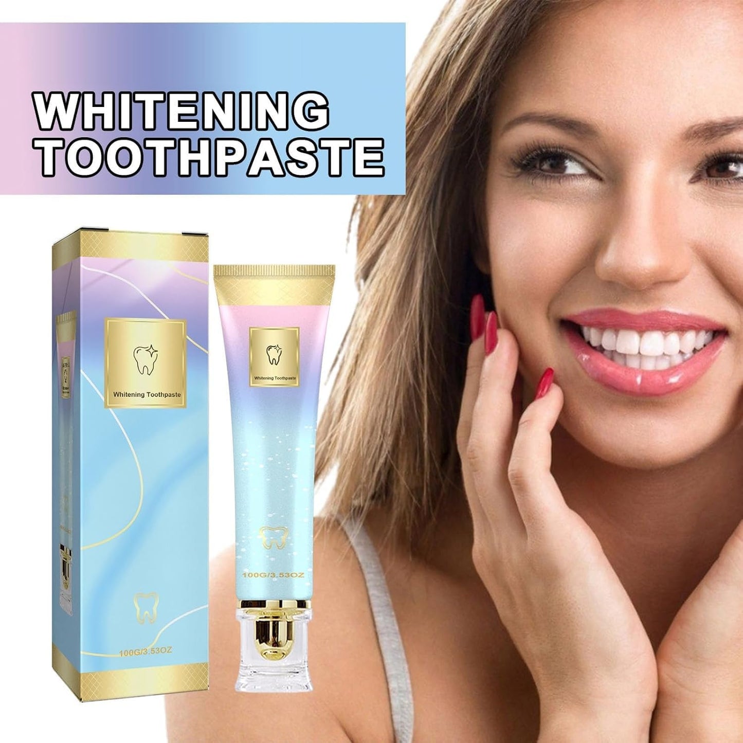 2Pcs Easilyous Bright White Toothpaste – Intensive Whitening & Fresh Breath (100g)