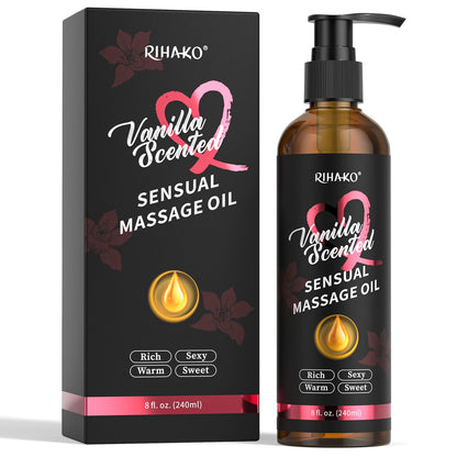 Easter Basket Stuffers: Vanilla Sensual Massage Oil for Couples – Date Night & Relaxing Massage Oil