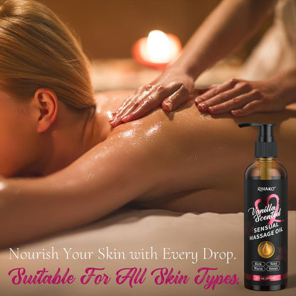 Easter Basket Stuffers: Vanilla Sensual Massage Oil for Couples – Date Night & Relaxing Massage Oil