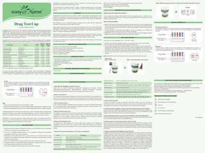 Easy@Home Drug Test Cup – At-Home Amp/Bup/Bar/Bzo/CoC/THC50 Kit (20)