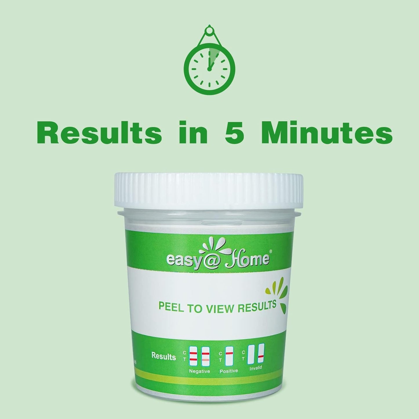 Easy@Home Drug Test Cup – At-Home Urine Drug Test Kit for AMP/BUP/BAR/BZO/COC/MDMA/MET/MTD/OPI2000/OXY/PCP/PPX/TCA/THC50 | Includes Highly Sensitive THC Test #ECDOA-1144A3