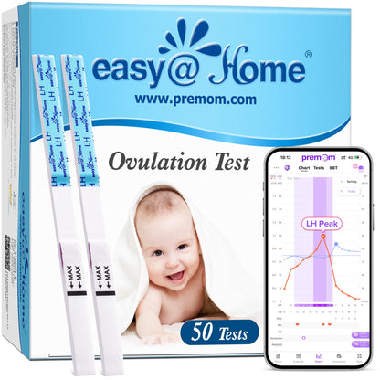Easy@Home Ovulation Test Strips (50-Pack) – FSA Eligible | Premom Kit