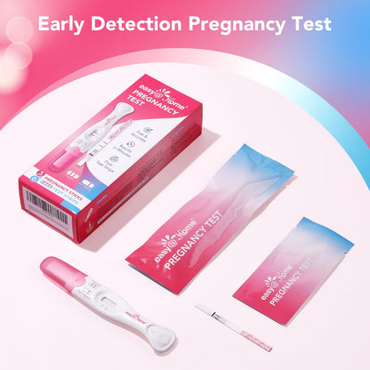 Easy@Home 9 Count Pregnancy Tests – 3 Early Detection Sticks & 6 Precise Test Strips, Instant Readings