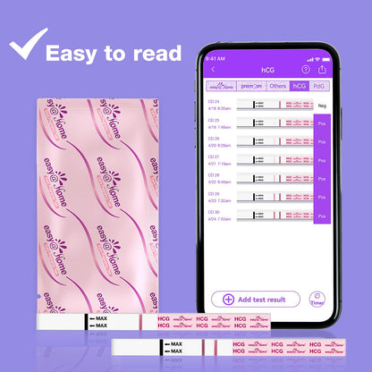 Easy@Home Pregnancy Test Strips 50 Pack – HCG Early Detection | EZW1-S:50