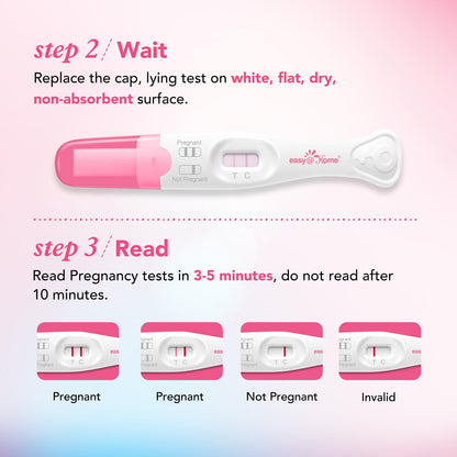 Easy@Home 9 Count Pregnancy Tests – 3 Early Detection Sticks & 6 Precise Test Strips, Instant Readings
