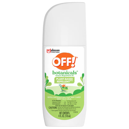 OFF! Botanicals Insect Repellent, 4 oz – Natural Bug Spray for Mosquitoes & No-See-Ums