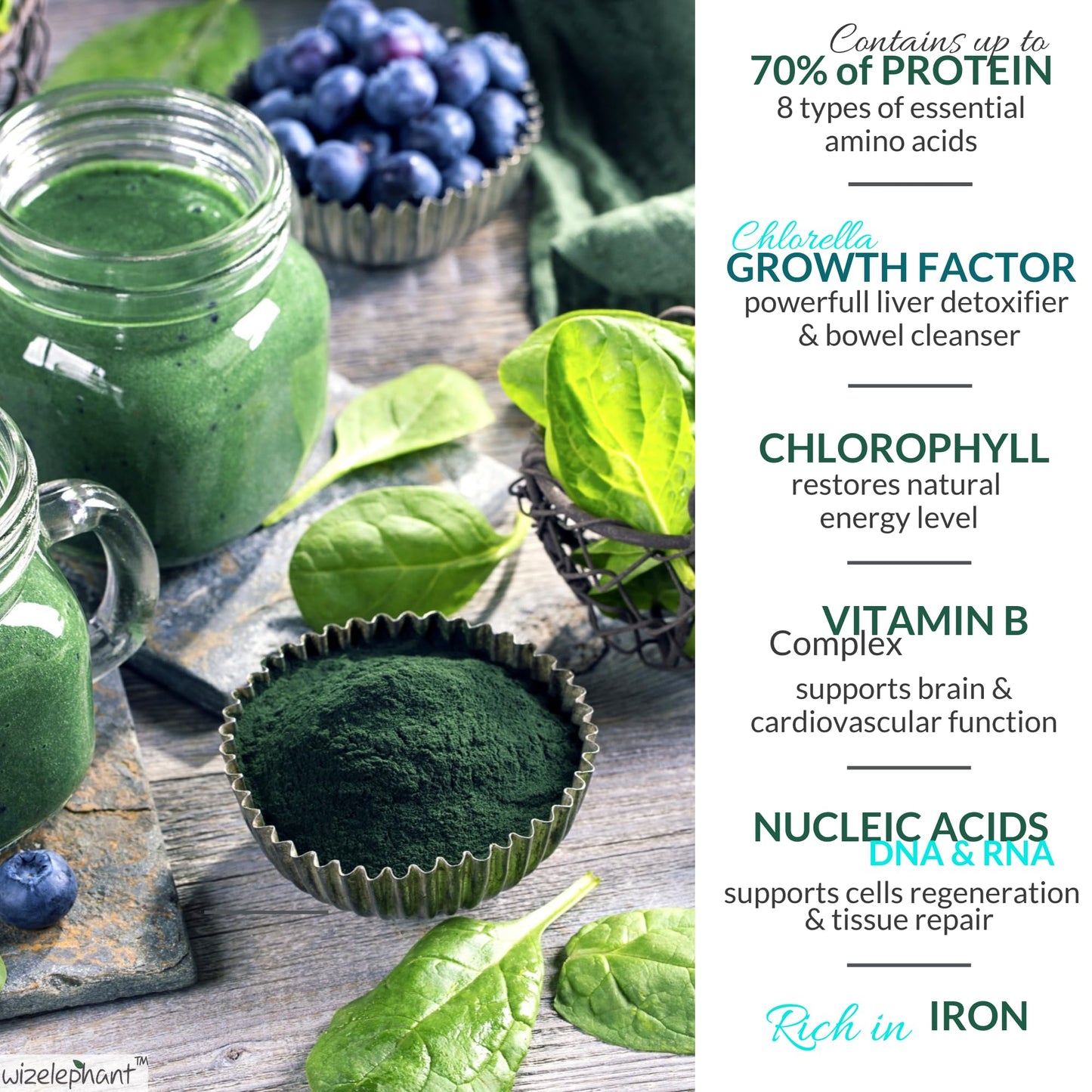 Organic Spirulina Chlorella Tablets – 50 Servings | 2-in-1 Algae Supplement with Broken Cell Wall for Immune Support, Detox & Energy