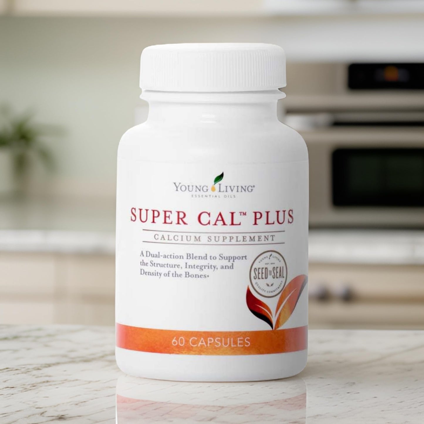 Young Living Super Cal Plus 60 Capsules | Calcium, Magnesium & Vitamins D & K for Bone Health