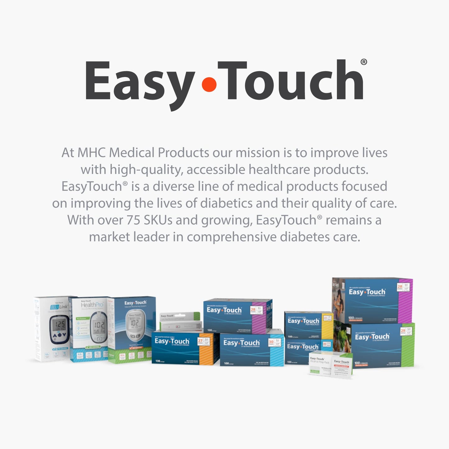 Easy Touch Glucose Test Strips – 100 Count (2 x 50) for Home Monitoring