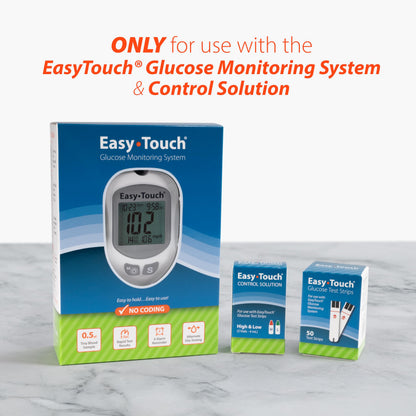 Easy Touch Glucose Test Strips (50ct) – Fast At-Home Blood Glucose Testing
