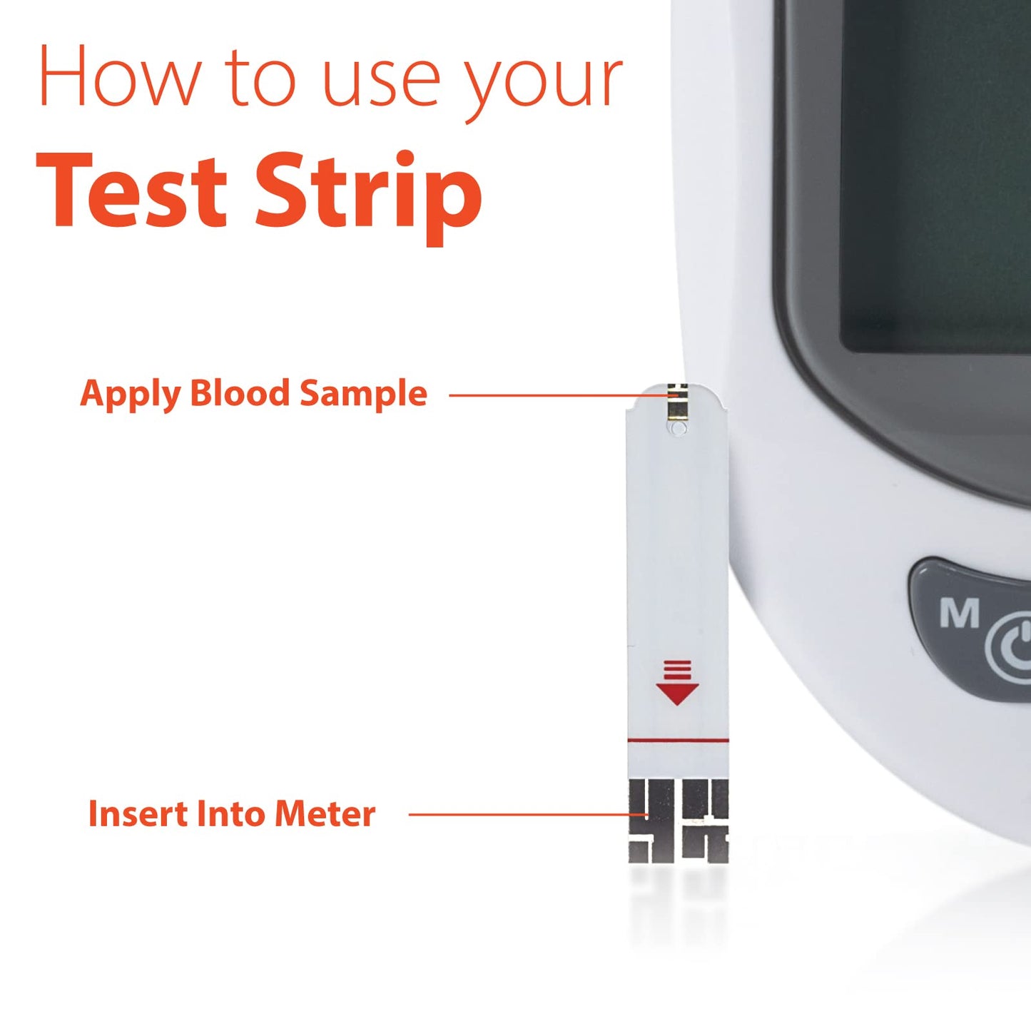 Easy Touch Glucose Test Strips – 100 Count (2 x 50) for Home Monitoring