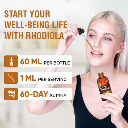 57,000 MG Liposomal Rhodiola Rosea with Ashwagandha – High-Absorption Liquid (60 ml)
