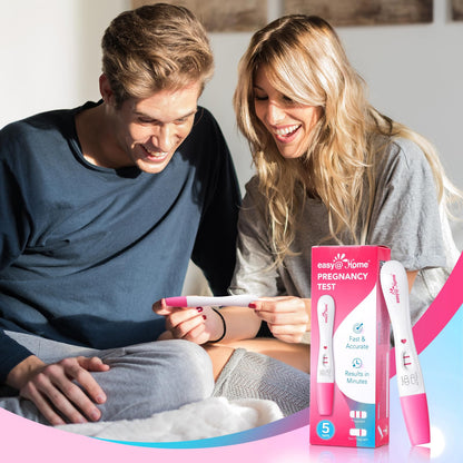 Easy@Home Smart Timing Pregnancy Test – Early hCG Detection, Fast Results (5 Pack)