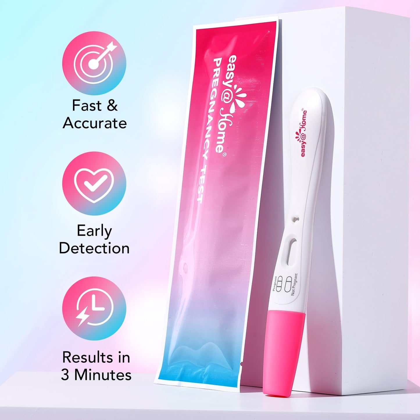 Easy@Home Smart Timing Pregnancy Test – Early hCG Detection, Fast Results (5 Pack)