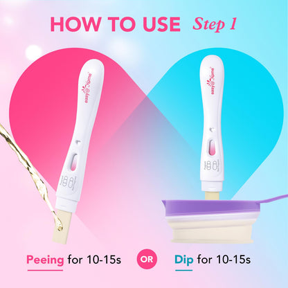 Easy@Home Smart Timing Pregnancy Test – Early hCG Detection, Fast Results (5 Pack)