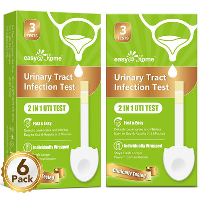 Easy@Home UTI Test Strips 6 Pack – Leukocytes & Nitrites (Women)